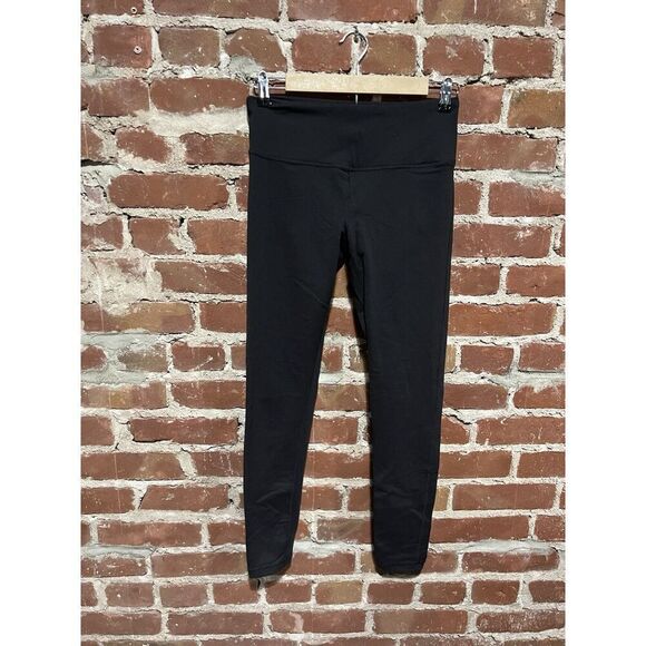 Prana Womens Black Pull On Cropped Athletic Leggings Pants Size Medium - Picture 1 of 3